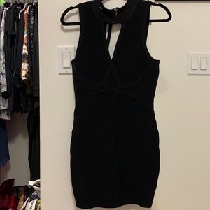 Black mini, strappy night dress
